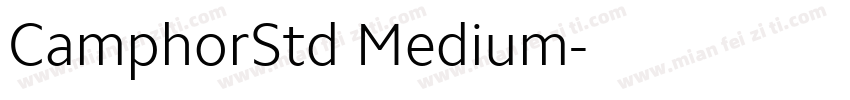 CamphorStd Medium字体转换